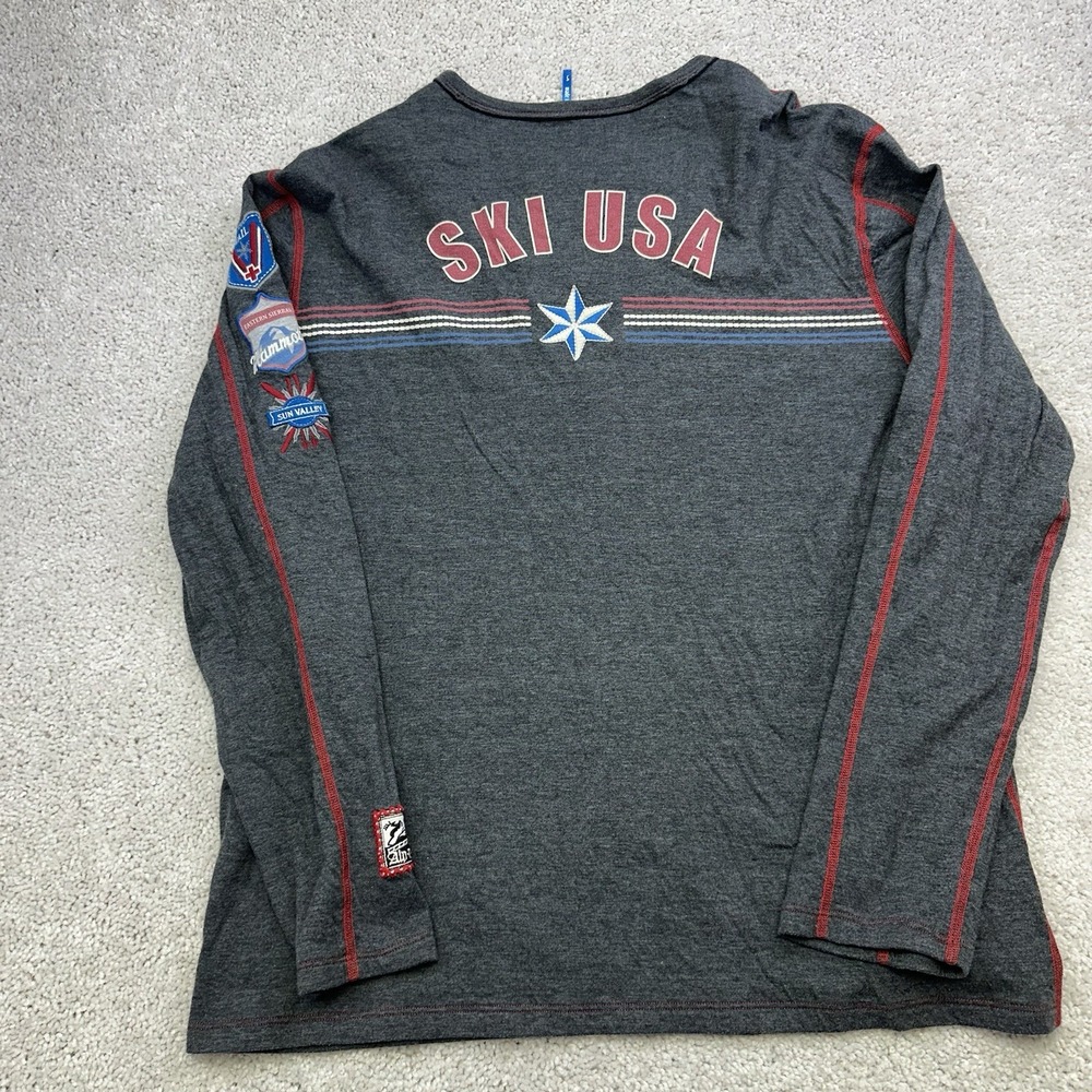 Alp N Rock Men's Long Sleeve Lined Shirt Vail Sierras Sun Valley Gray Size XL